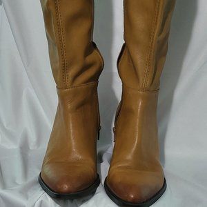 Naturalizer colored tip leather boots